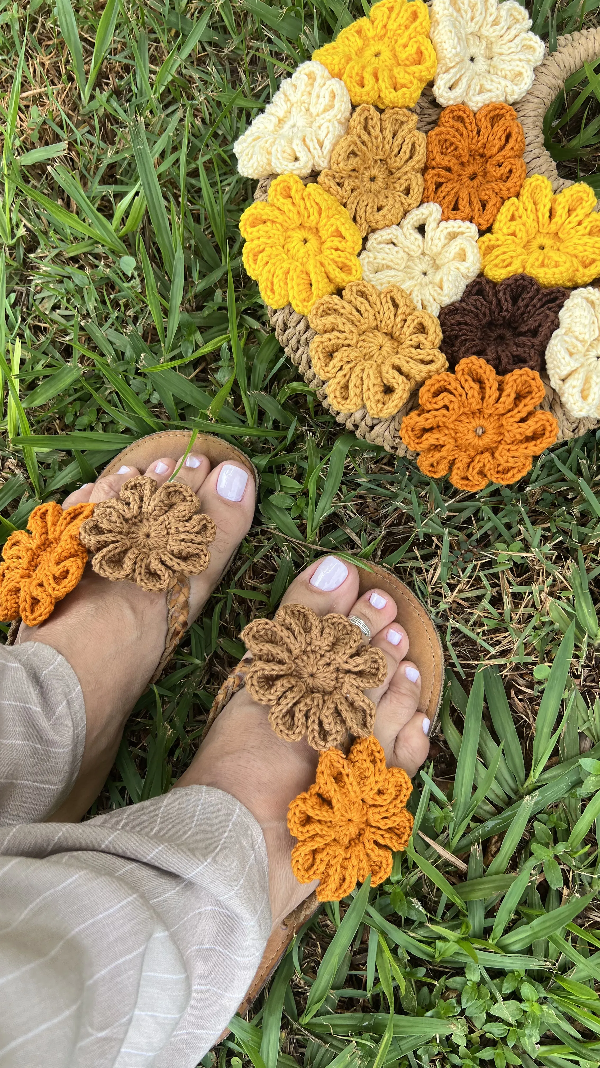 Capa do curso Flor no Chinelo - Jardim de Linhas