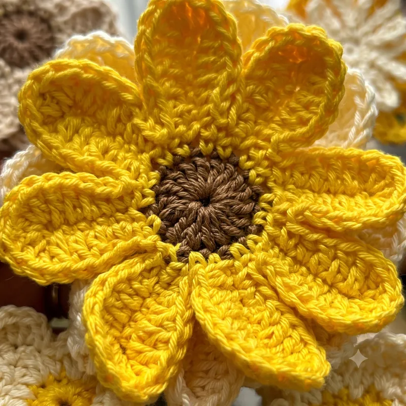 Capa do curso Flor Margarida em Crochê