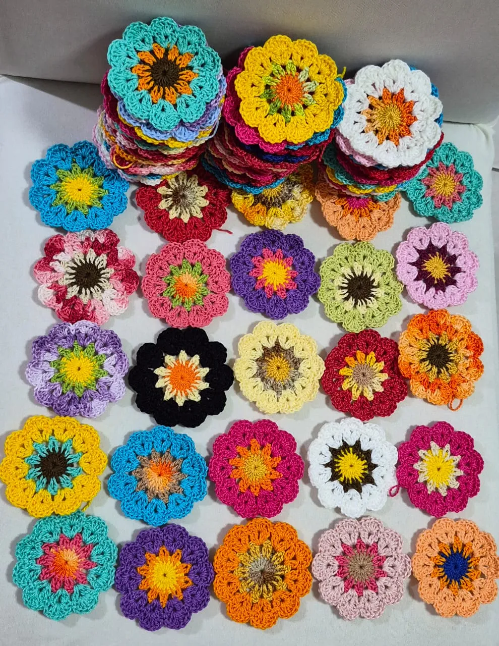 Peça de crochê feita por Maria, aluna do Jardim de Linhas