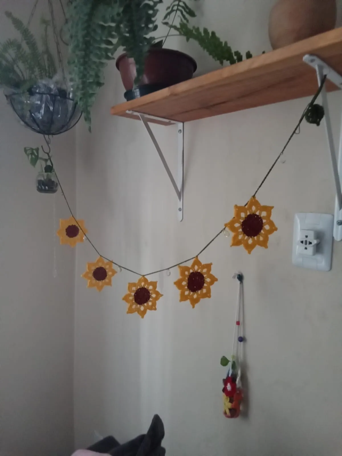 Peça de crochê feita por Carla, aluna do Jardim de Linhas