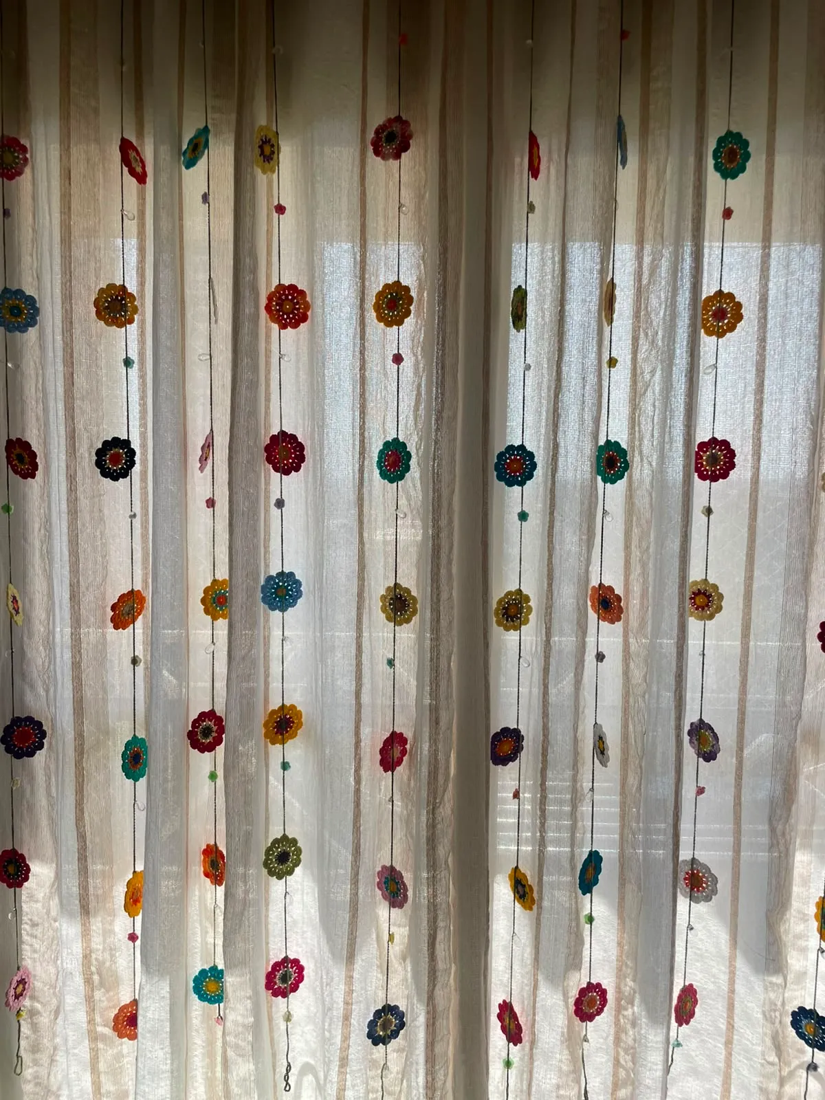 Peça de crochê feita por Maria, aluna do Jardim de Linhas