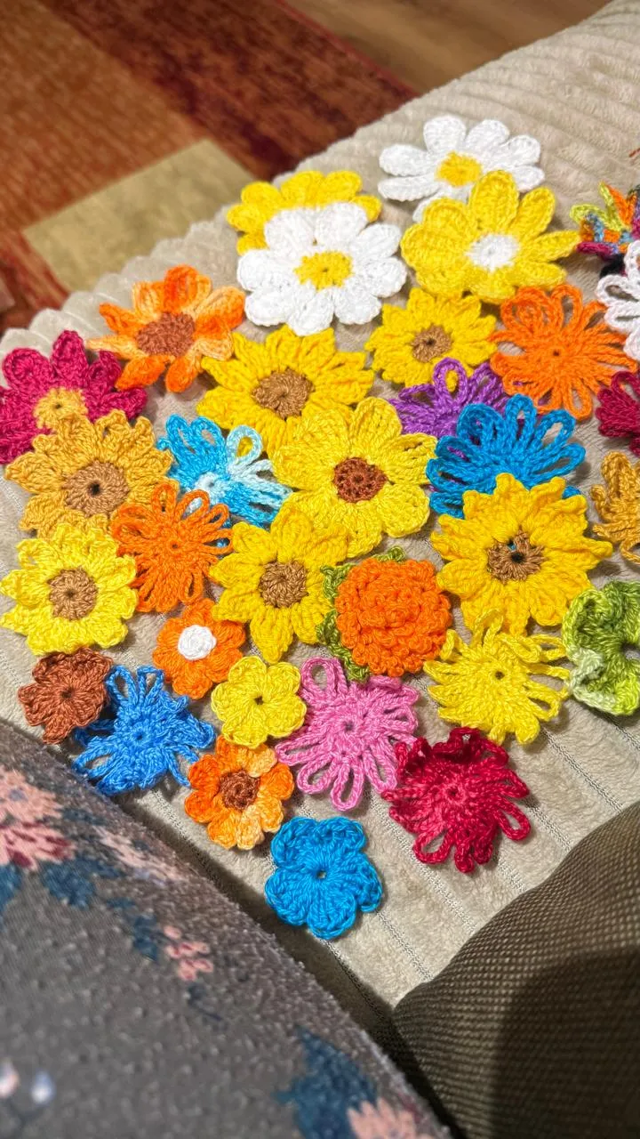 Peça de crochê feita por Márcia, aluna do Jardim de Linhas